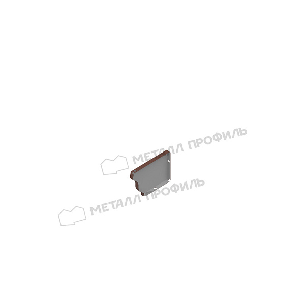 Заглушка желоба 120х86 левая (ПЭ-01-8017-0.5) ― заказать по доступным ценам ― 95 ₽.